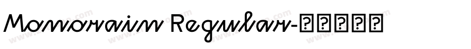 Monorain Regular字体转换